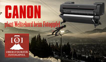 Canon plant einen Druckweltrekord auf der Schattenbergschanze in Oberstdorf