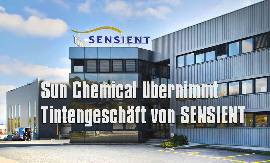 Sensient-Tinten künftig im Besitz von Sun Chemical 